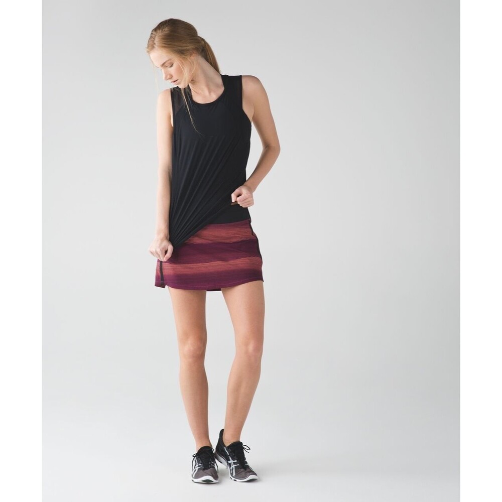 Lululemon Pace Rival Tennis Skirt Bordeaux Drama Paradise Pink Simply Radiant 8